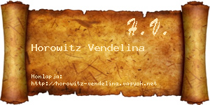 Horowitz Vendelina névjegykártya